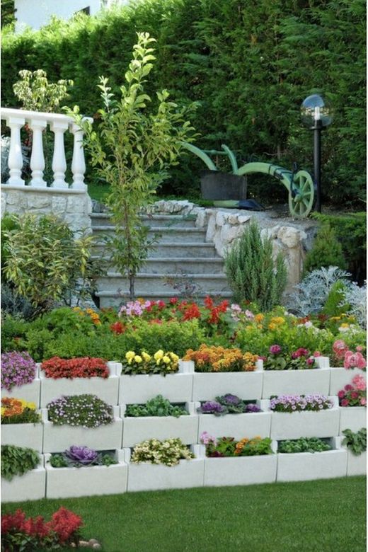 Comment construire un jardin avec des pentes?