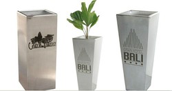 Stainless steel planters