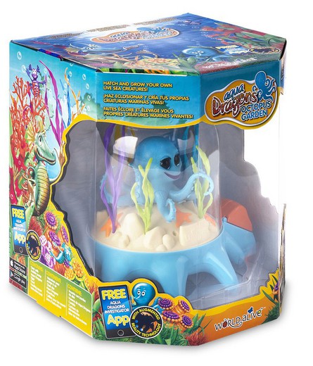 Aqua Dragons Sea Friends Octopus Garden. Pecera con bomba de aire