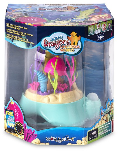 Aqua dragons Underwater world with air pump