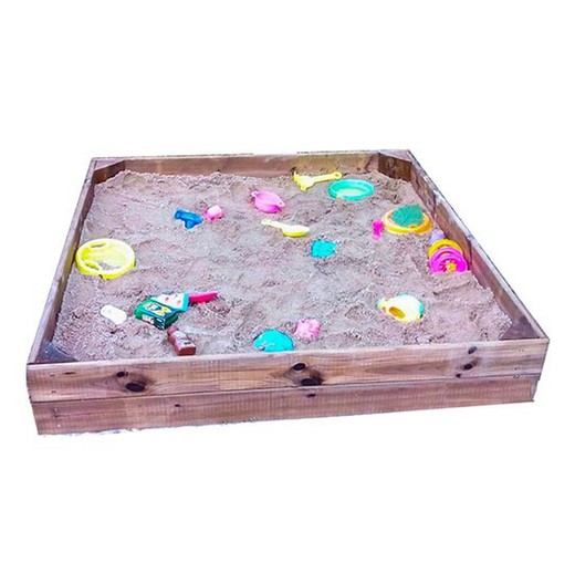Caixa de areia de 1,50 quadrado com tampa