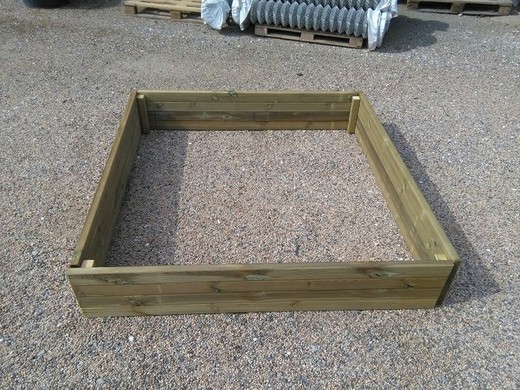 Children's sandbox 150cm square reinforced