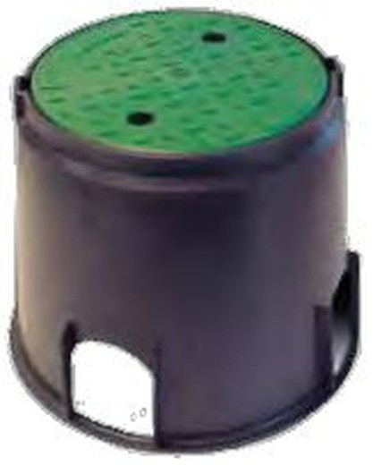 Circular box with 2 solenoid valves