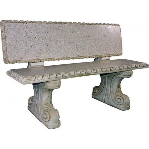 Garden stone bench