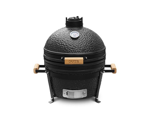 Kamado tabletop barbecue grill (medium size)