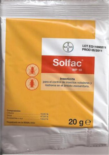 Bayer SOLFAC WP 10 powder in sachet