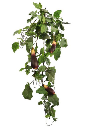 Artificial eggplant, matte hanging