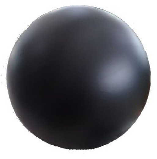 Bola de aço inoxidável preta para decoração