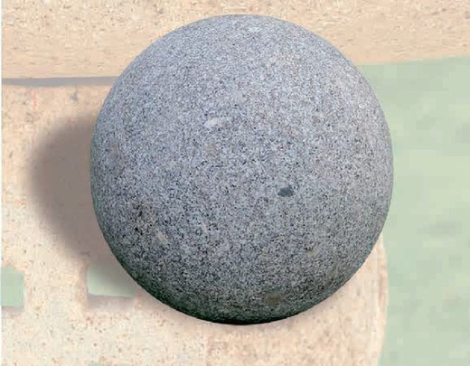 Decorative granite ball for the garden