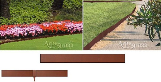 Bordura CORTEN oxidada 10cm altura