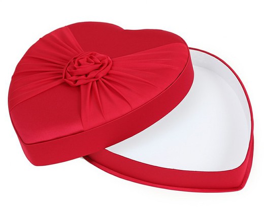 Satin heart box