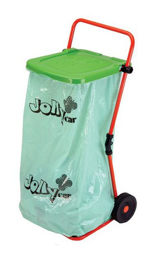 Garden Garbage Trolley with wheels and lid