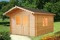 Casa de madera para vivir DARLA (Aislada PLUS, 44+44 mm), 180 m²