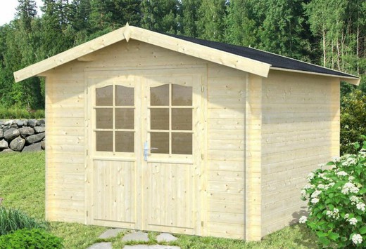 Cabina con porta con finestra Lotta 7,3m2