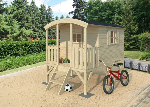 Huck wooden house for children 3.3 m2