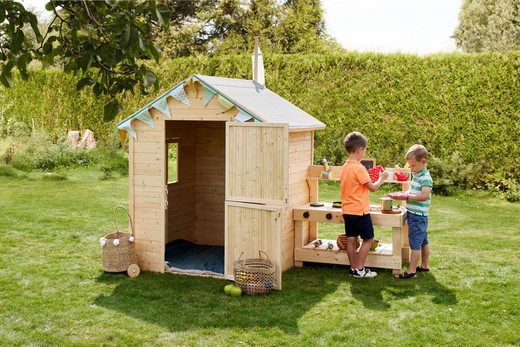 Holzhaus für Kinder mit Küche Jasmine