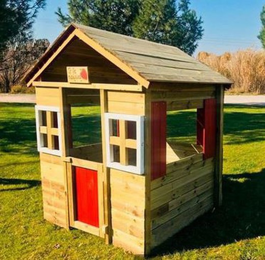 Wooden children's house Fresita deluxe XL