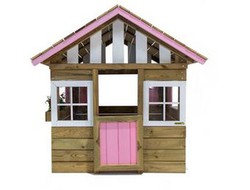 Casa infantil de pirulito de madeira