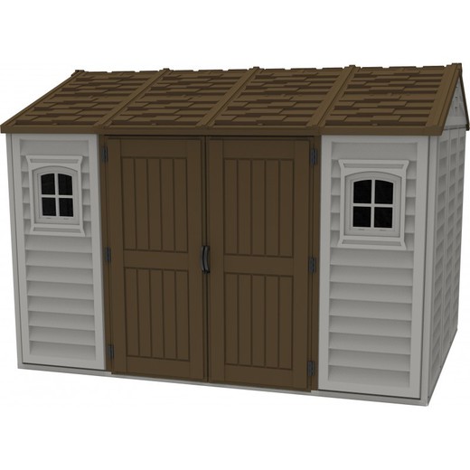 Brown and ivory PVC garden house 10,5x8 Model Apex