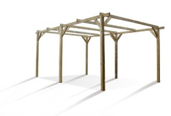 Garage Henri in legno trattato 300x512x226 cm