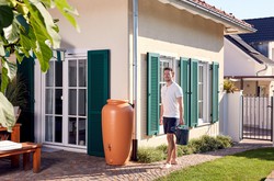 Decorative tank for rainwater recovery "Anfora" from the Graf brand