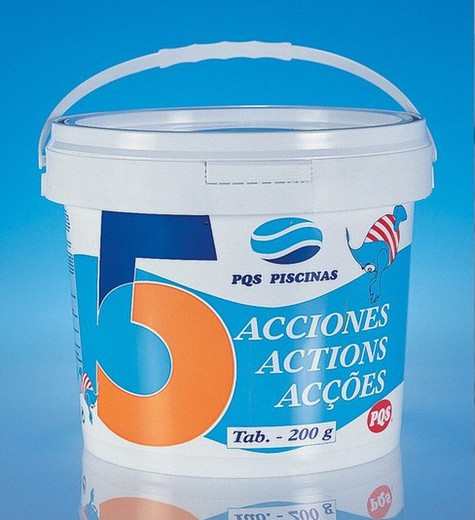 Envase de 5Kg de CLORO 5 acciones