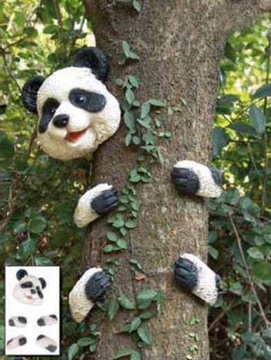 Figura poliresina oso panda