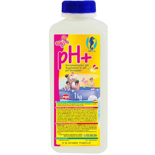 Incrementador PH mini piscinas sólido 1kg