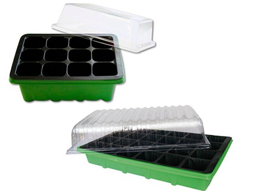 Plastic seedling greenhouse 3-pack