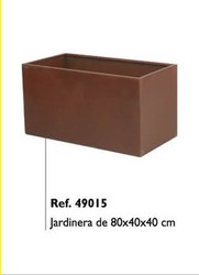 Jardinière en acier Corten 80x40x40 (49015)