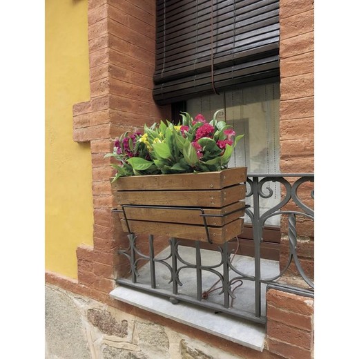 Iris Wooden Balcony Planter