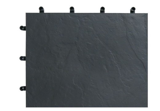 Carrelage imitation ardoise Blacknite 40x40cm