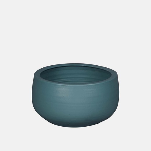 Grüner Keramik-Übertopf Modell Berta