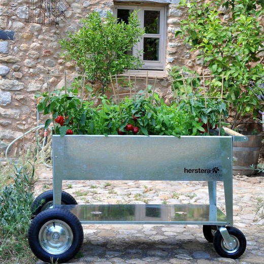 Tavolo Grow con 4 ruote Trolley Girevole