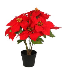 Poinsettia Noël artificielle