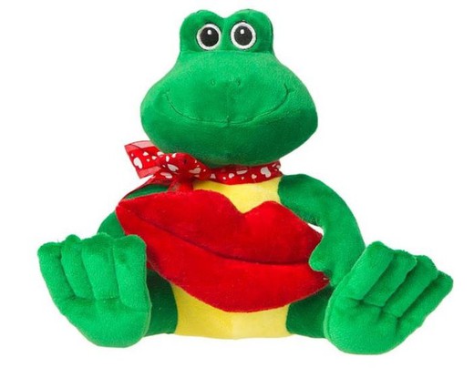 Grenouille en peluche