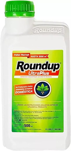 Herbicida Roundup total ultra plus 500 ml