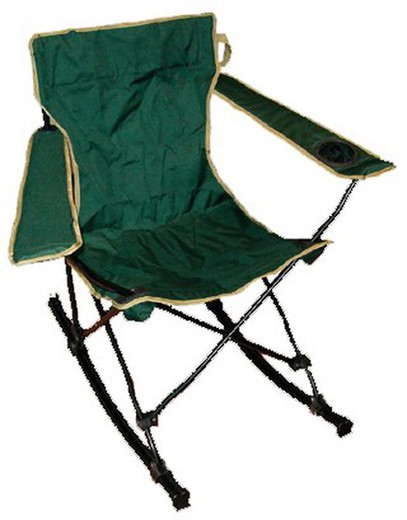 Green folding rocking chair