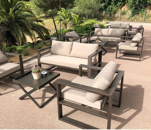 Belluno 2 seater aluminum garden sofa