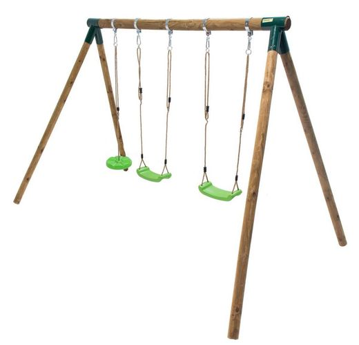 Balançoires rondes en bois