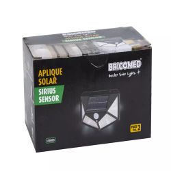 Sirius solar wall light with motion sensor
