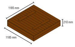 Arenero con tapa-banco