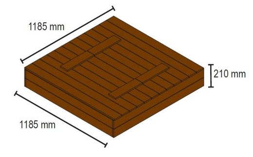 Arenero con tapa-banco