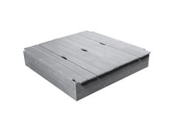 Arenero con tapa convertible en bancos