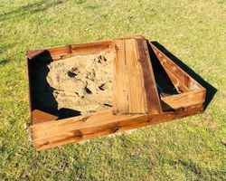 Bacs à sable en bois pour enfants avec tiroir/banc