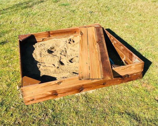 Bacs à sable en bois pour enfants avec tiroir/banc