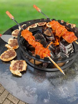 Skewer ring for BonBiza and BonBowl barbecues