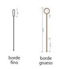 Bordura jardín de plástico con borde fino