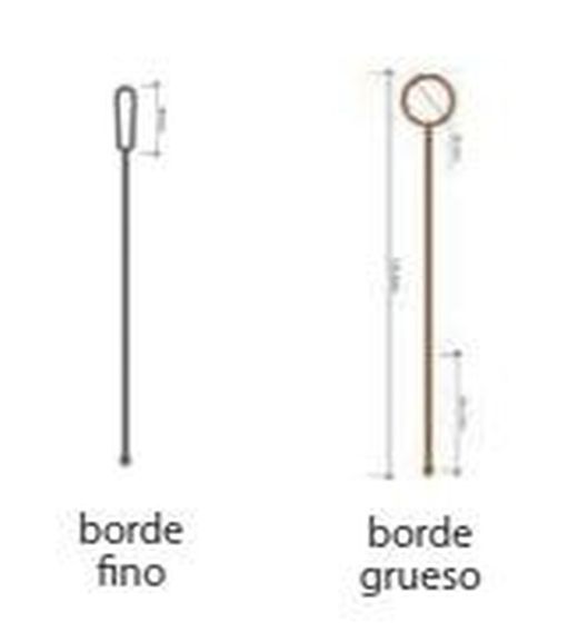 Bordura jardín de plástico con borde fino