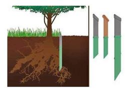 Bordura jardín de plástico con borde fino